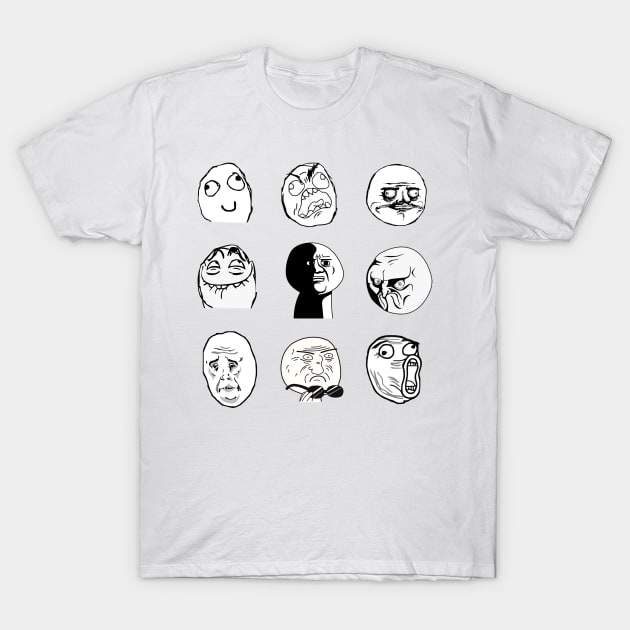 Rage Faces Pack T-Shirt by FlashmanBiscuit